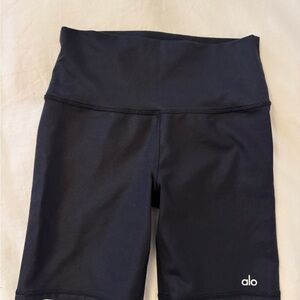 ALO Yoga Black High-Waist Bike Shorts